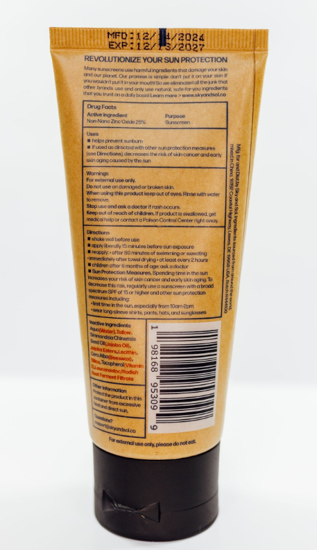 Sky and Sol Face and Body Sunscreen SPF 50
