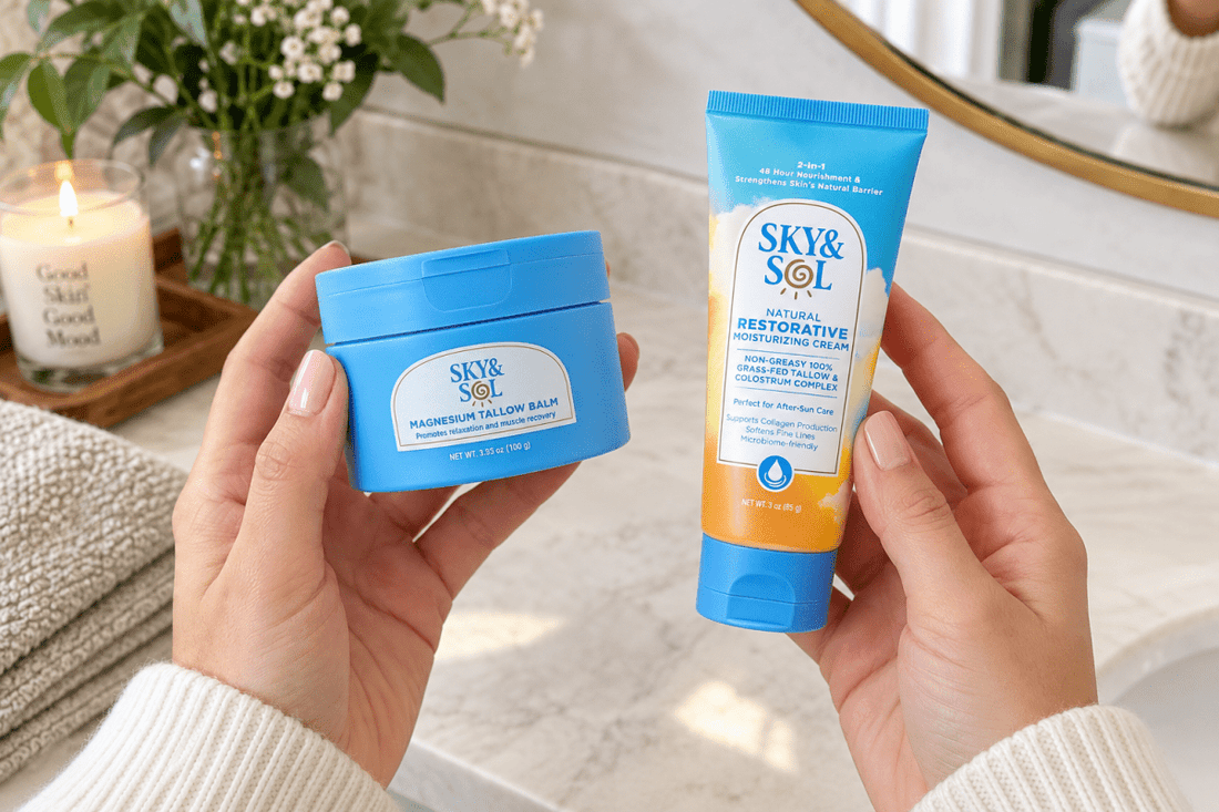 Tallow Balm vs. Tallow Cream Differences Explained - Sky and Sol