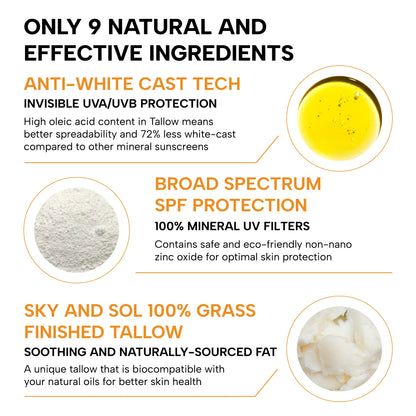 Sky and Sol Face and Body Sunscreen SPF 50