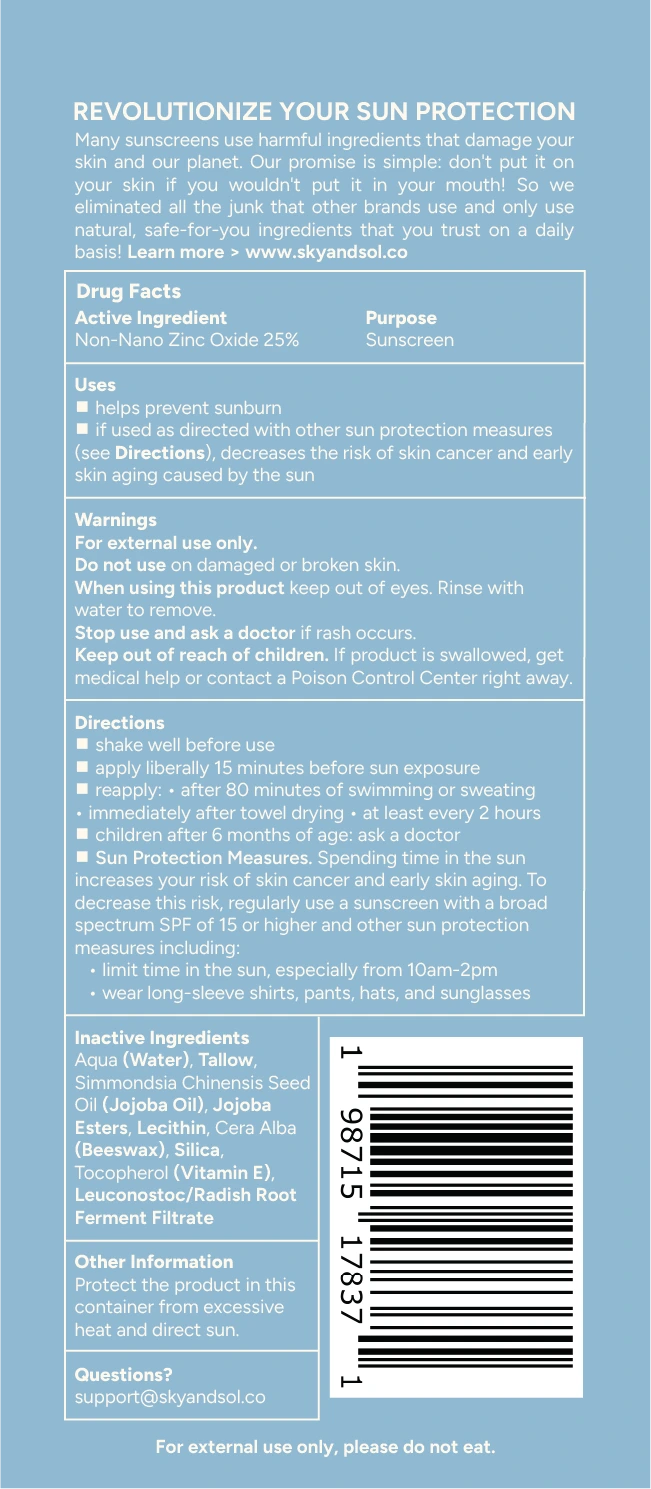 Sky and Sol: Natural Sunscreen & Self-Care Range