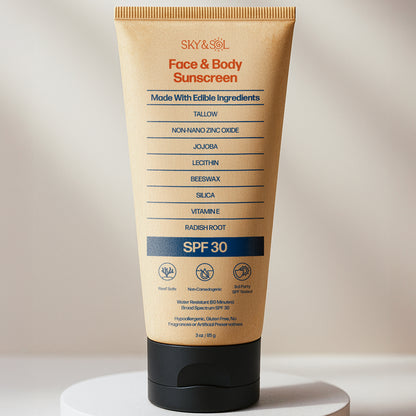 Sky and Sol Face and Body Sunscreen SPF 30