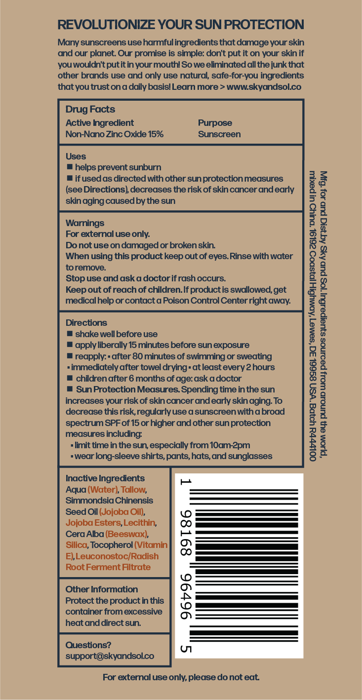 Sky and Sol: Natural Sunscreen & Self-Care Range