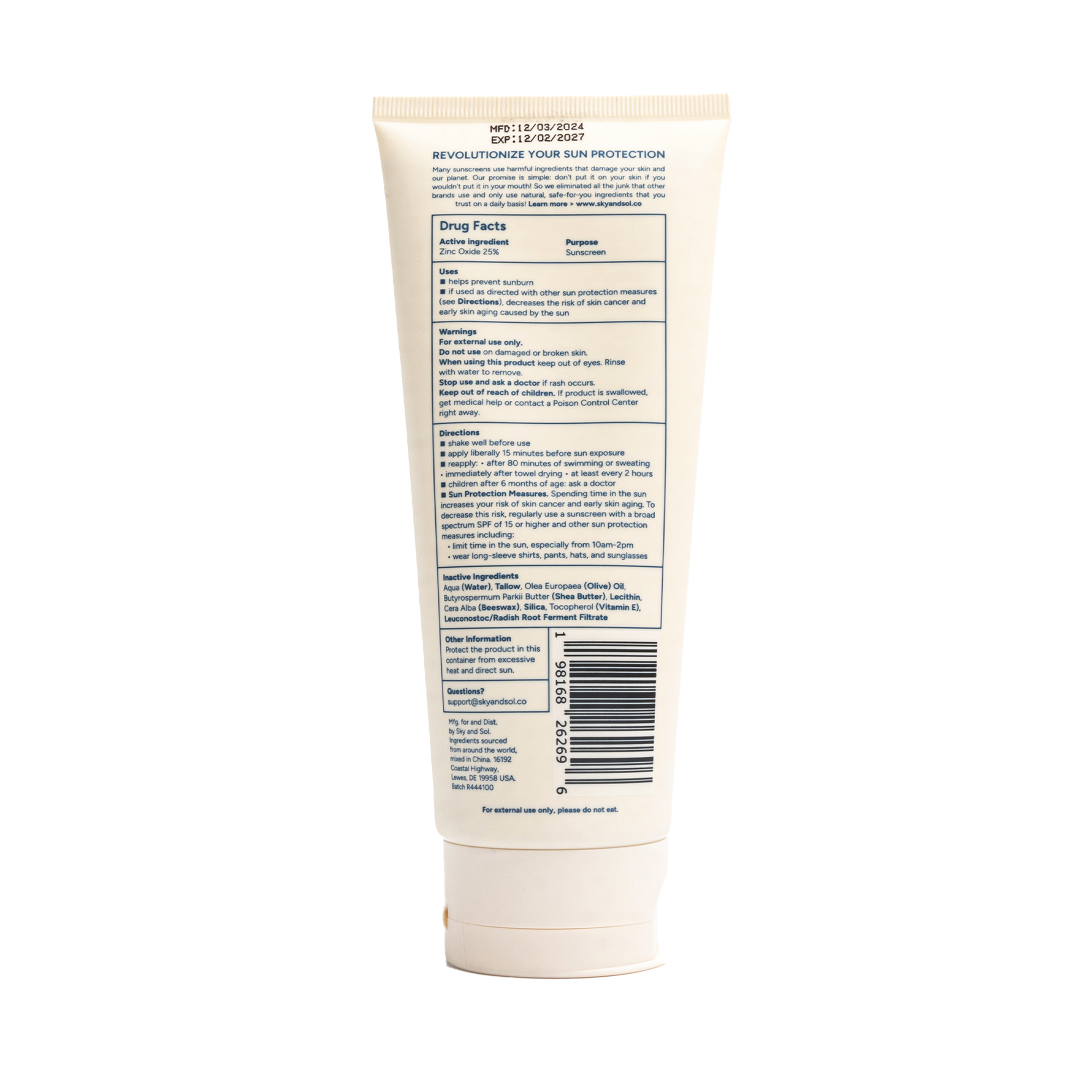 Sky and Sol: Natural Sunscreen & Self-Care Range