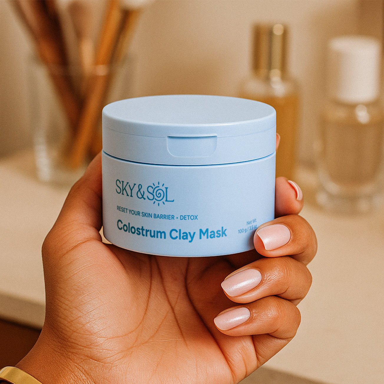 Sky and Sol Colostrum Clay Mask - Sky and Sol