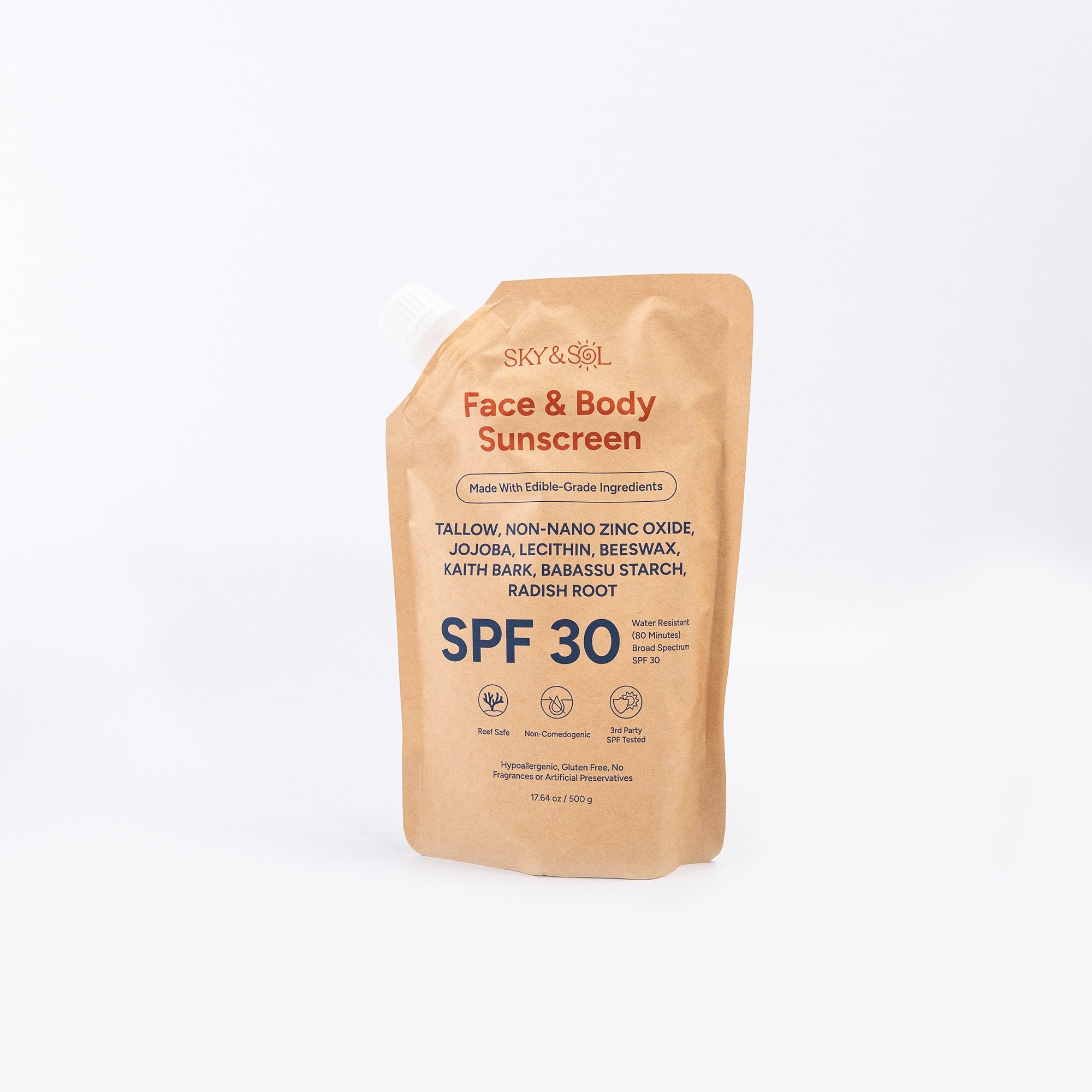 Sky and Sol Everyday Sunscreen SPF 30 - 500g - Sky and Sol
