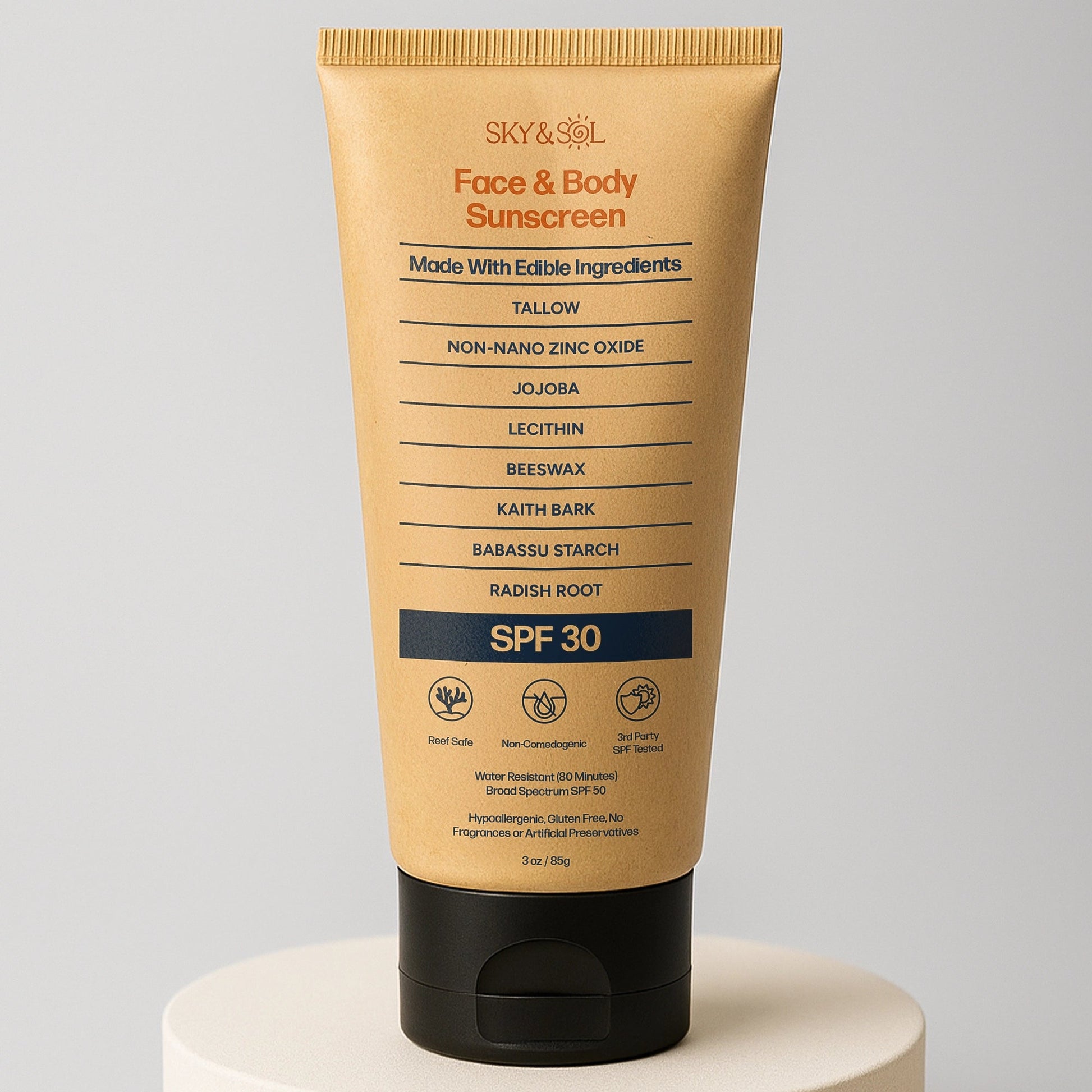 Sky and Sol Face and Body Sunscreen SPF 30 - Sky and Sol