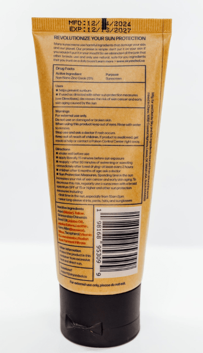 Sky and Sol Face and Body Sunscreen SPF 50 - Sky and Sol