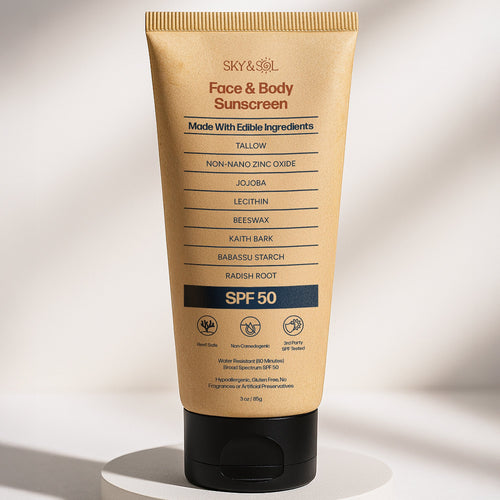 Sky and Sol Face and Body Sunscreen SPF 50 - Sky and Sol