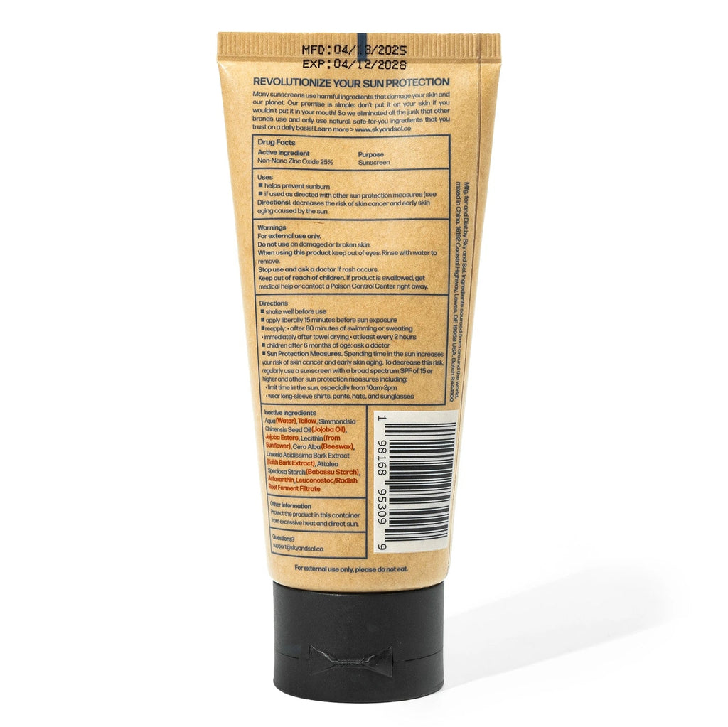 Sky and Sol Face & Body Sunscreen - Sky and Sol