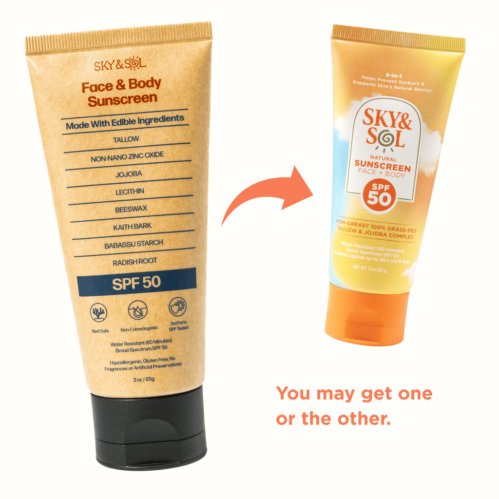 Sunscreen Robi Co Sky and Sol Face & Body Sunscreen