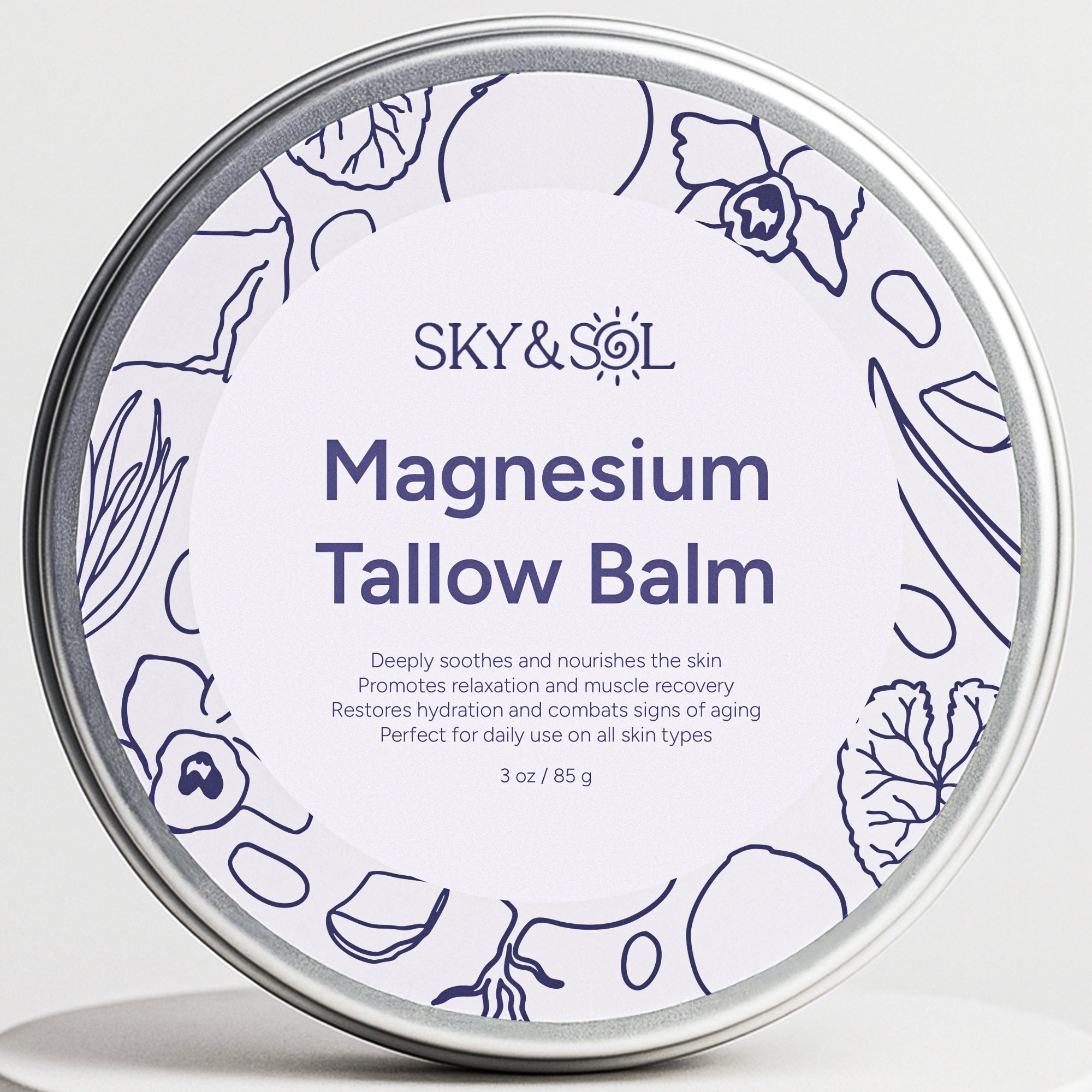Sky and Sol Tallow Magnesium Night Balm - Sky and Sol