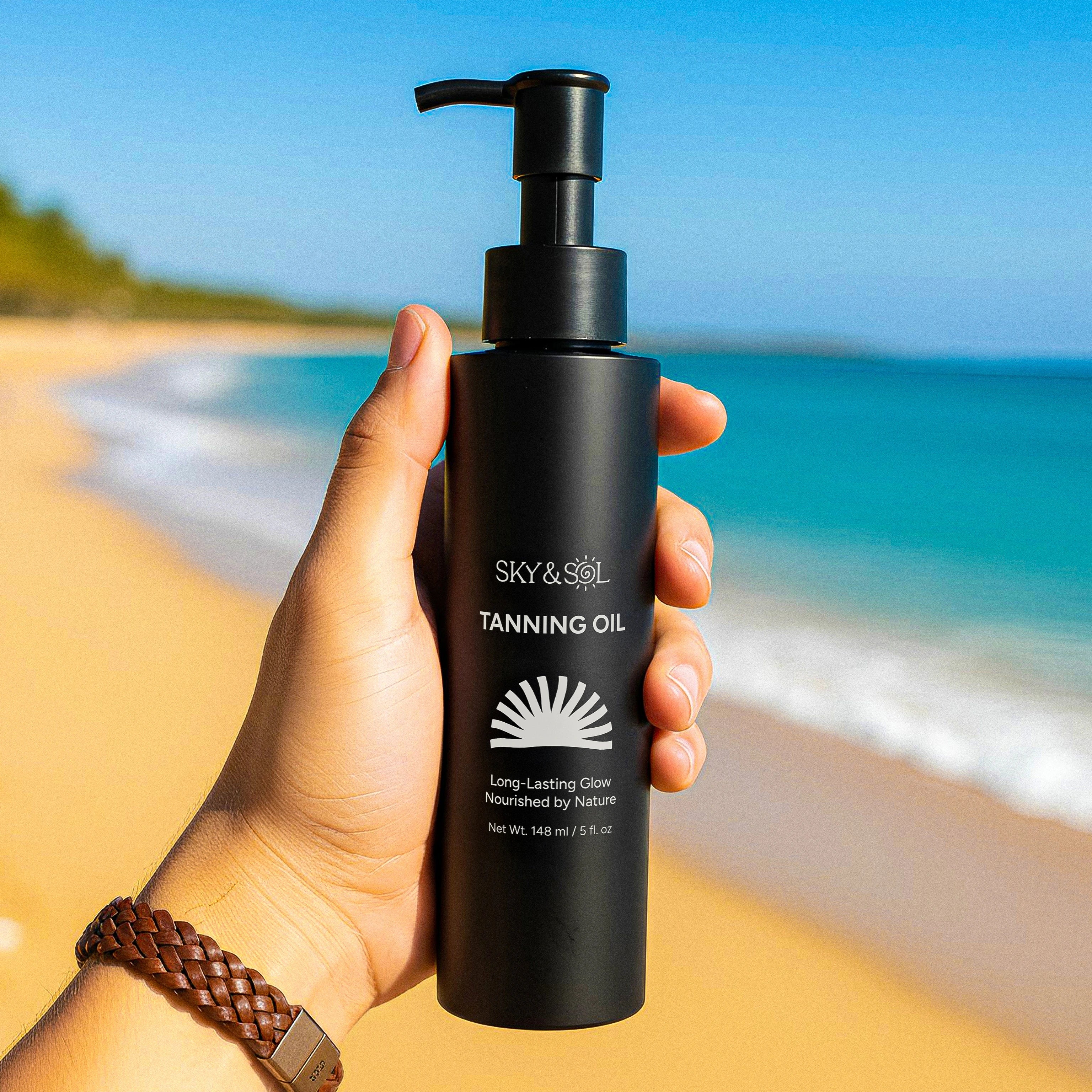Sky and Sol mineral-based tanning oil