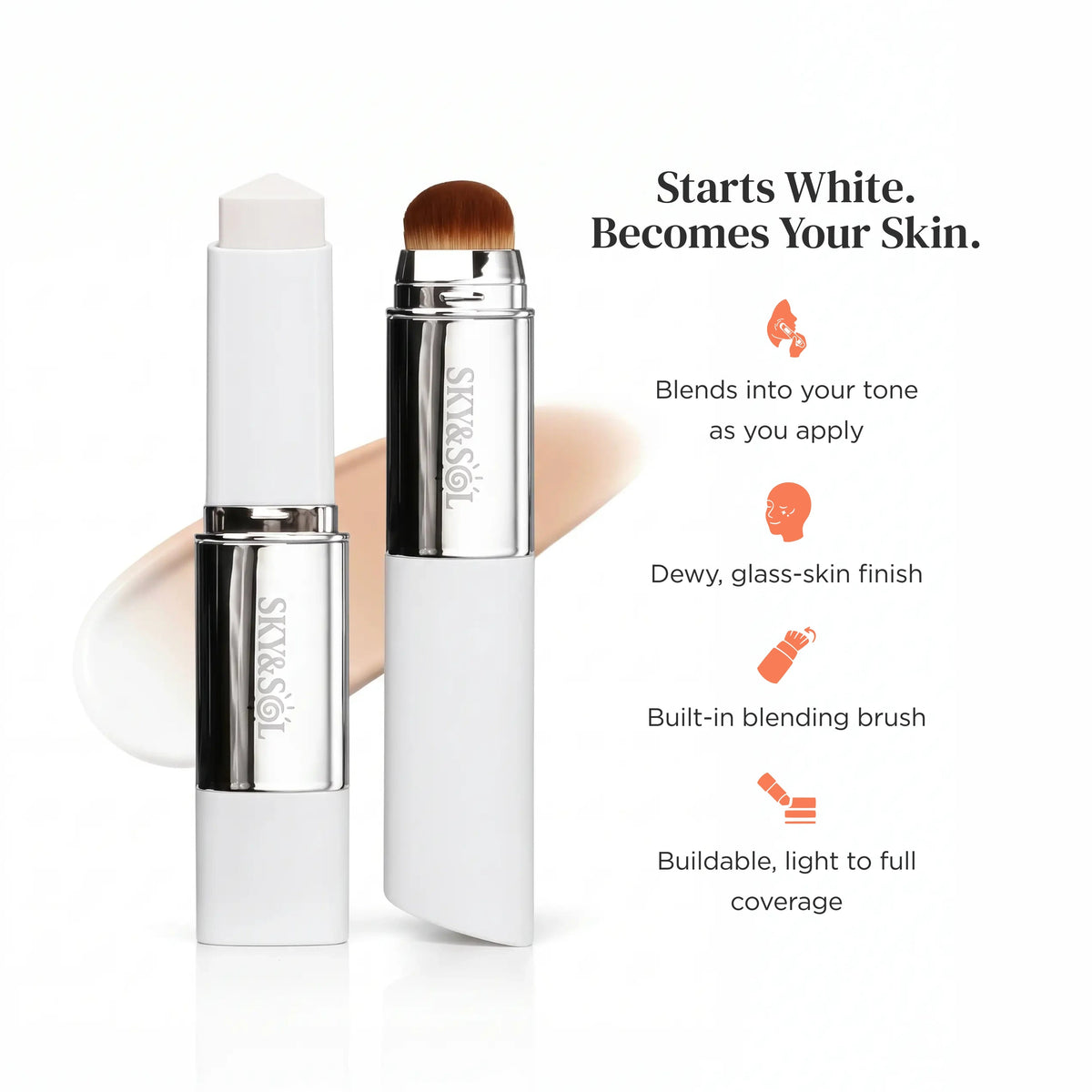 Sky & Sol Glass Skin Foundation Stick - Sky and Sol