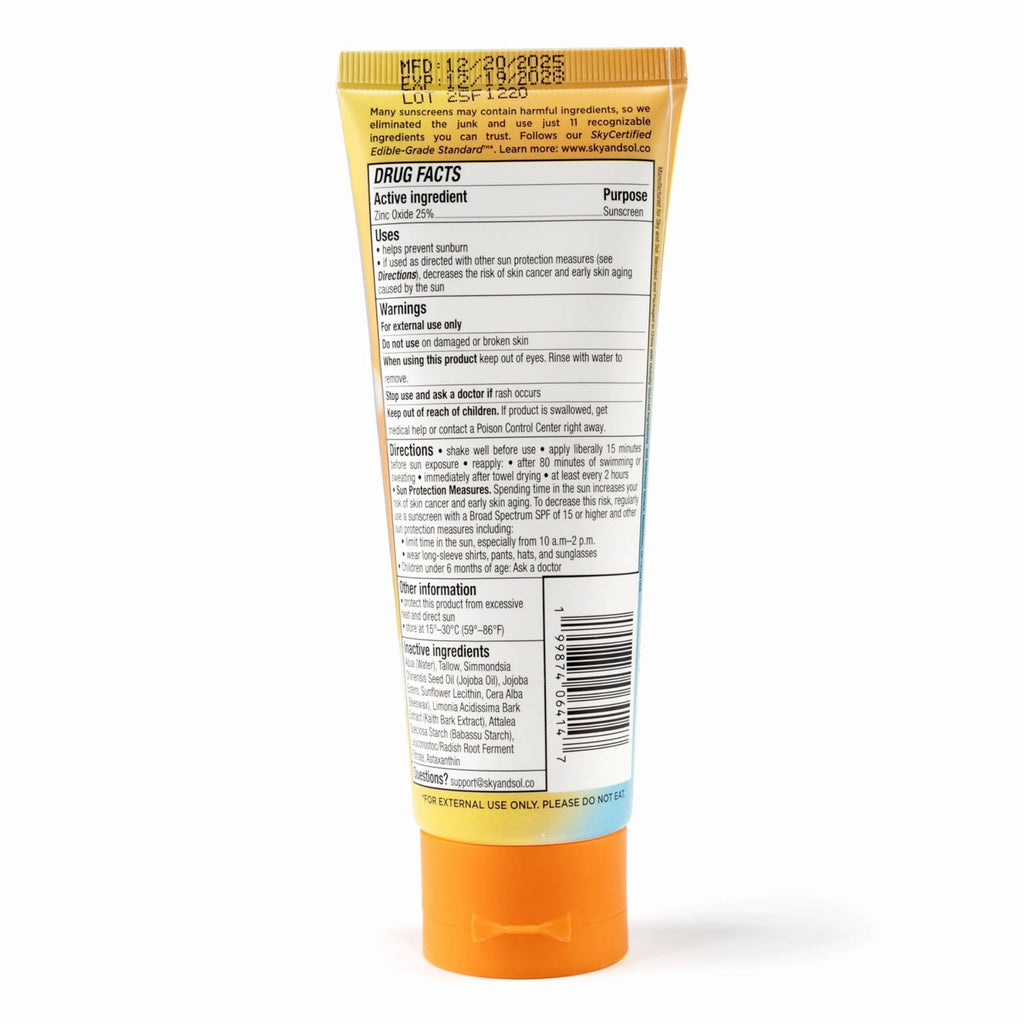 XL Sky and Sol Body Sunscreen SPF 50 (7.05 oz) - Sky and Sol